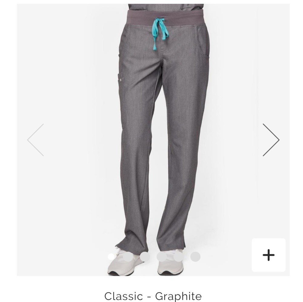 FIGS Scrub Pant Petite Cargo Graphite NWT
